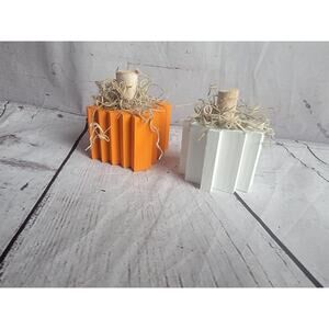 Handmade Rustic Wooden Pumpkin Fall Decor Lot 2 Countrycore Farmhouse #4